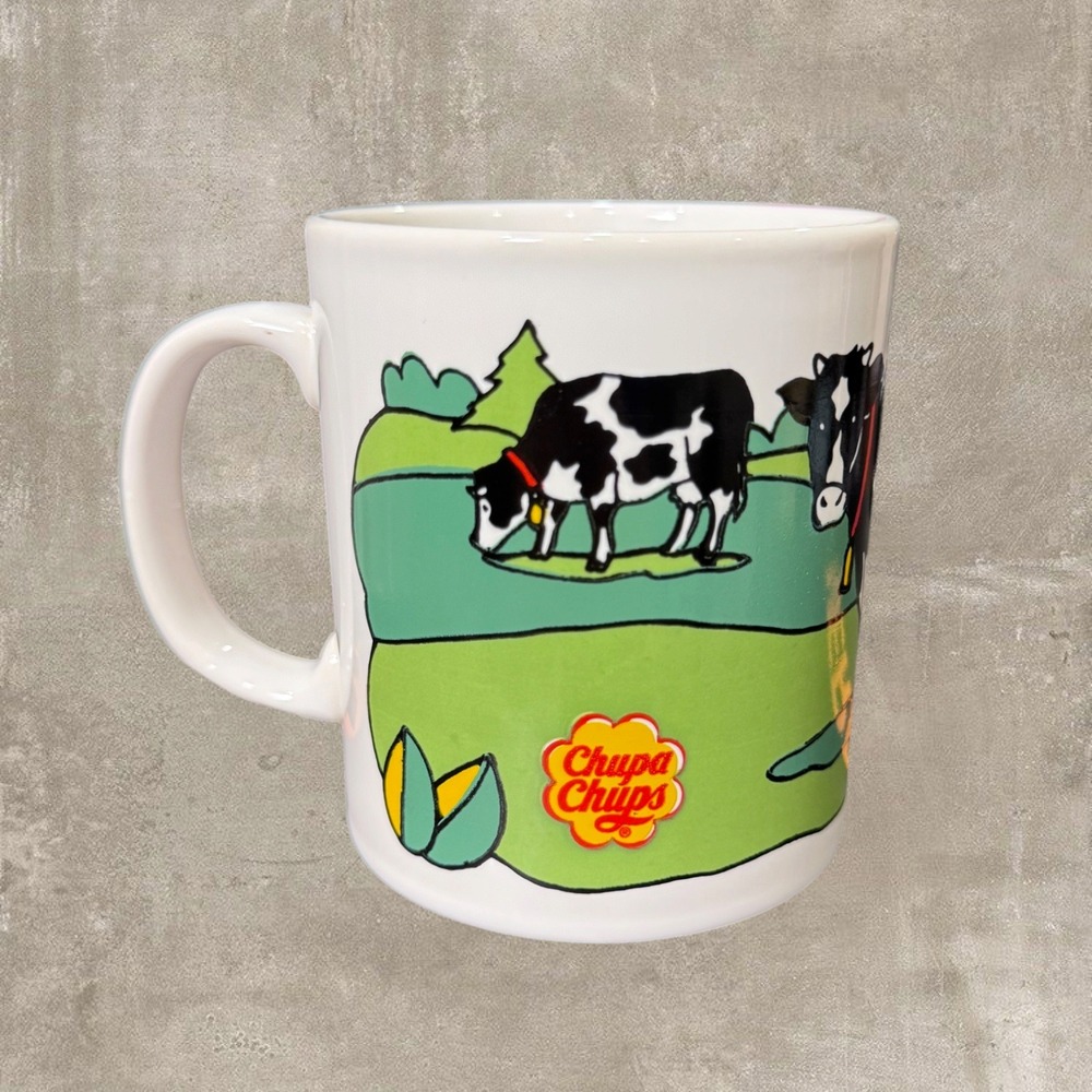 Vintage Chupa Chups Cow Mug Staffordshire Tableware England Dairy Cow Coffee Cup